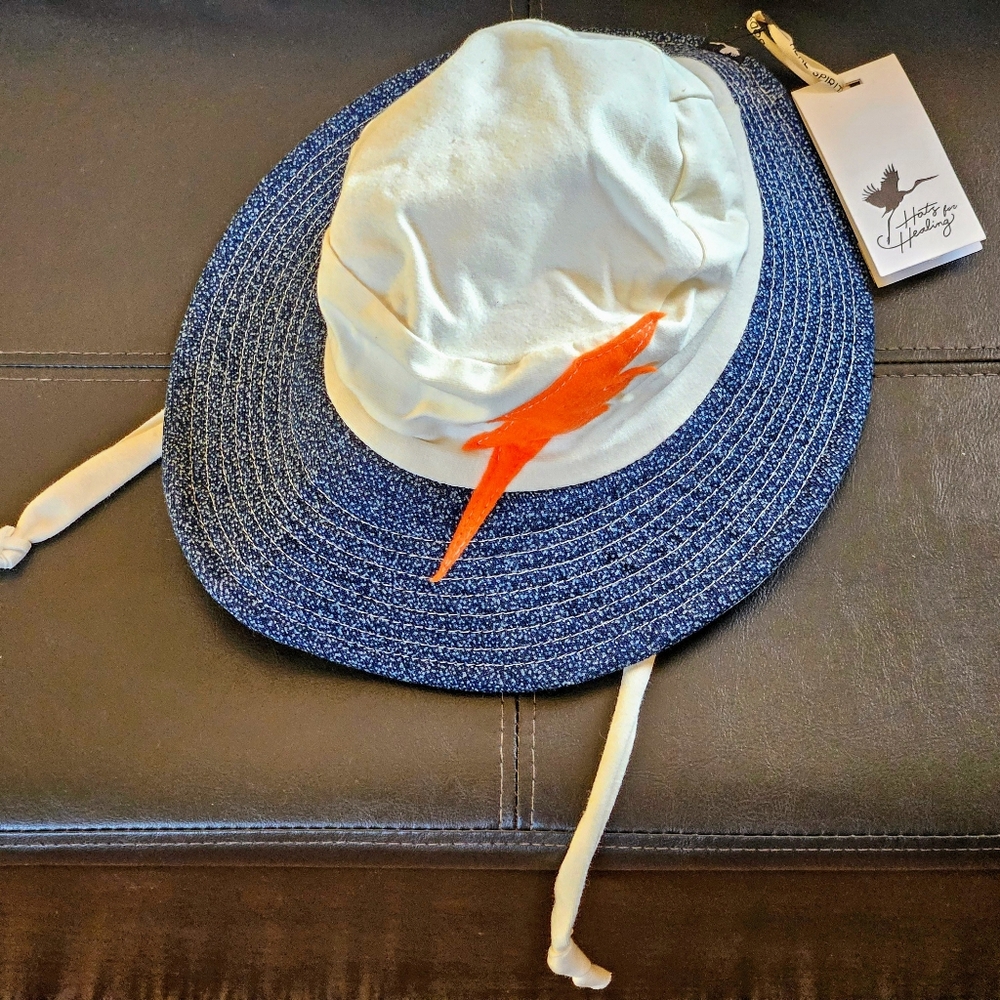 NWT Hats for Healing Wide Brim  Tencel Lyocell Organic Cotton Toddler Child Hat